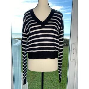OLIVACEOUS Black and White Wool Sweater Sz M